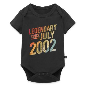 20th Birthday Gift Legendary Since July 2002 20 Ye - Baby Premium Kurzarmbody - Schwarz - Vorne