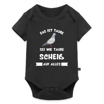 This is pigeon T-shirt with funny saying - Baby Premium short-sleeve bodysuit - black - Front