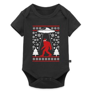 Casquette de Père Noël Bigfoot Alien Ufo Sasquatch - Body à manches courtes Premium Bébé - noir - Devant