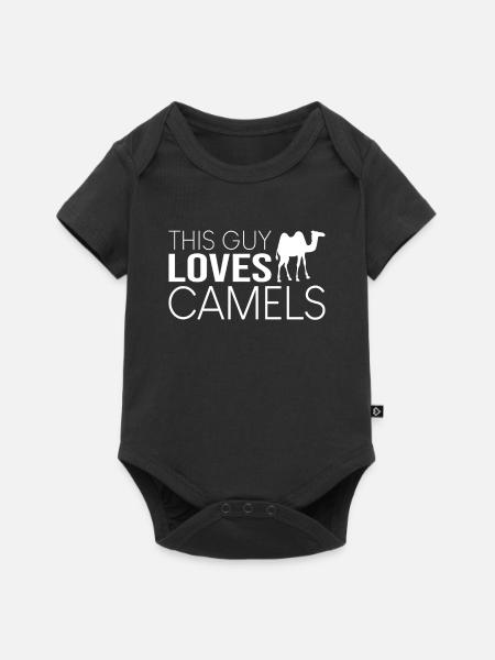 Typ Kamel Spruch - Baby Premium Kurzarmbody - Schwarz