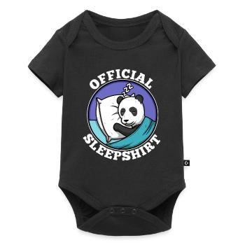 Official sleepshirt Panda - Baby Premium short-sleeve bodysuit - black - Front
