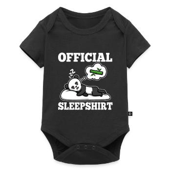 Official sleepshirt Panda - Baby Premium short-sleeve bodysuit - black - Front