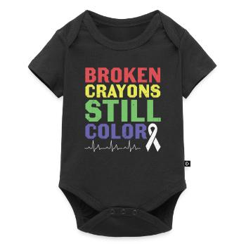 Briser la stigmatisation Parler de santé mentale - Body à manches courtes Premium Bébé - noir - Devant