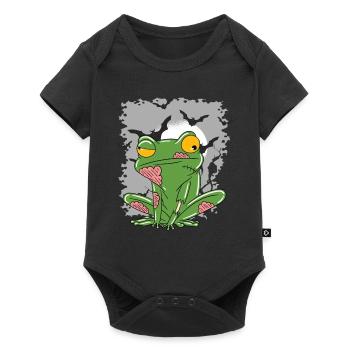 Halloween Zombie Animals Halloween Frog - Baby Premium short-sleeve bodysuit - black - Front