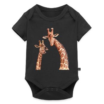 Giraffe Lover Zoo Giraffe Zoo Animal Giraffes - Baby Premium short-sleeve bodysuit - black - Front