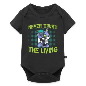 Horreur Halloween Le Vivant Effrayant - Body à manches courtes Premium Bébé - noir - Devant