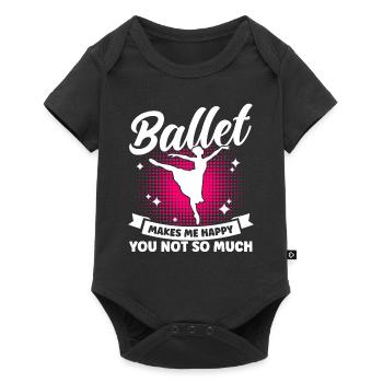 Ballerina Ballet Dancer Ballet Girls - Baby Premium short-sleeve bodysuit - black - Front