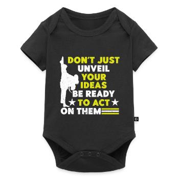 Self-Defense Martial Arts Karate Black Belt - Baby Premium short-sleeve bodysuit - black - Front