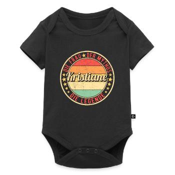 Kristiane Die Frau Der Mythos Die Legende - Baby Premium Kurzarmbody - Schwarz - Vorne