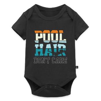 Nageurs Natation 50 mètres piste Brasse - Body à manches courtes Premium Bébé - noir - Devant