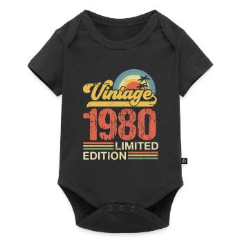 1980 - Baby Premium short-sleeve bodysuit - black - Front
