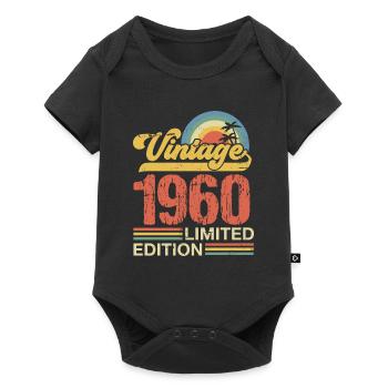 1960 - Baby Premium short-sleeve bodysuit - black - Front
