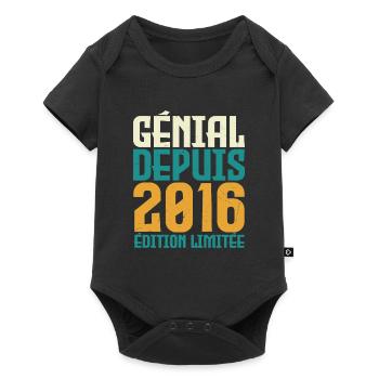 Génial depuis 2016 - Body à manches courtes Premium Bébé - noir - Devant