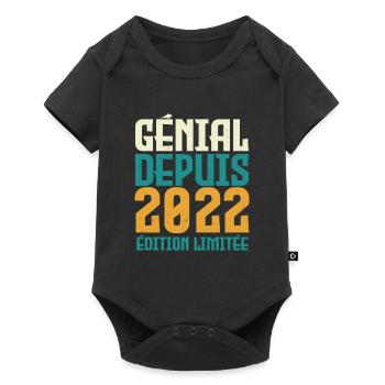 Génial depuis 2022 - Body à manches courtes Premium Bébé - noir - Devant