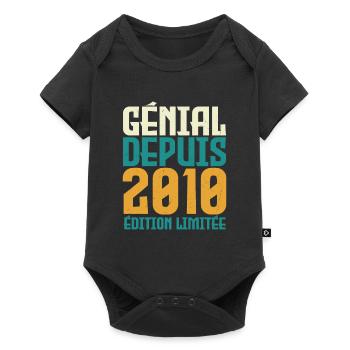 Génial depuis 2010 - Body à manches courtes Premium Bébé - noir - Devant