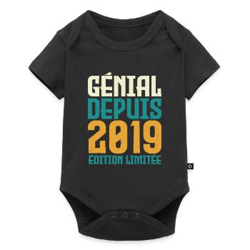 Génial depuis 2019 - Body à manches courtes Premium Bébé - noir - Devant