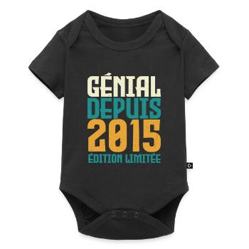Génial depuis 2015 - Body à manches courtes Premium Bébé - noir - Devant