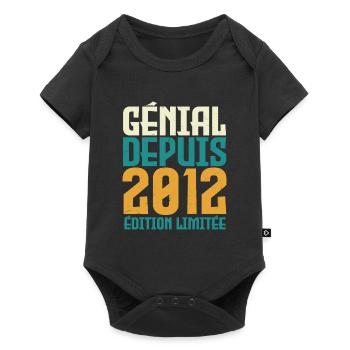 Génial depuis 2012 - Body à manches courtes Premium Bébé - noir - Devant