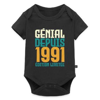 Génial depuis 1991 - Body à manches courtes Premium Bébé - noir - Devant