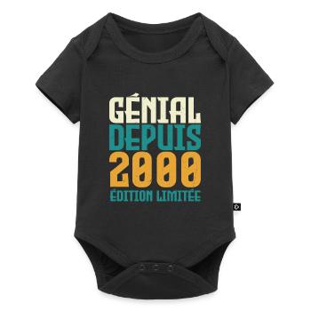 Génial depuis 2000 - Body à manches courtes Premium Bébé - noir - Devant
