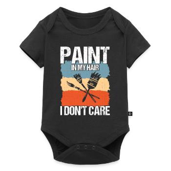 Peintre Cadeau Peinture Artiste Maître Peintre - Body à manches courtes Premium Bébé - noir - Devant