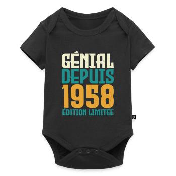 Génial depuis 1958 - Body à manches courtes Premium Bébé - noir - Devant