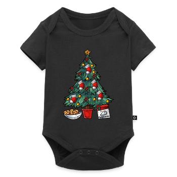Christmas tree - Baby Premium short-sleeve bodysuit - black - Front