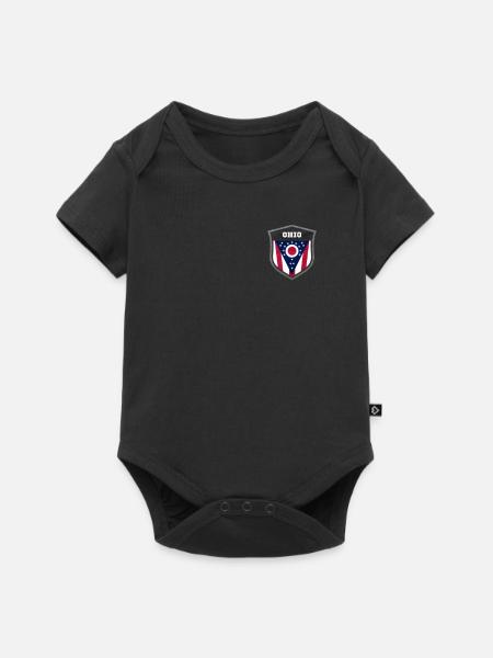 Ohio - Baby Premium Kurzarmbody - Schwarz