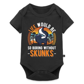 La vie serait si ennuyeuse sans Skunks Skunk - Body à manches courtes Premium Bébé - noir - Devant