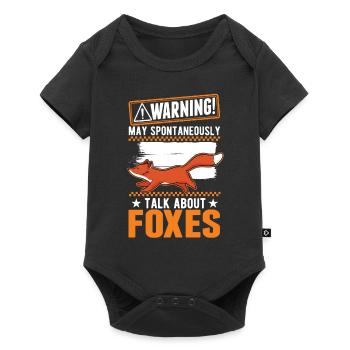 Avertissement Fox Gift Arctic Fox Redfucks - Body à manches courtes Premium Bébé - noir - Devant
