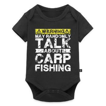 Pêche - Poisson carpe - Body à manches courtes Premium Bébé - noir - Devant