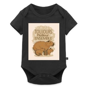 Toujours meilleur ensemble - Body à manches courtes Premium Bébé - noir - Devant