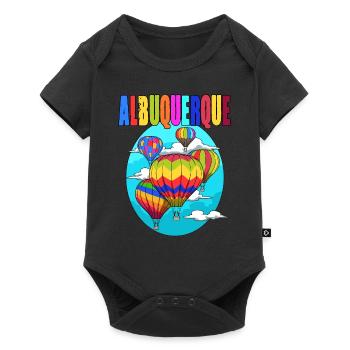 Albuquerque Ballon New Mexico Party Heißluftballon - Baby Premium Kurzarmbody - Schwarz - Vorne