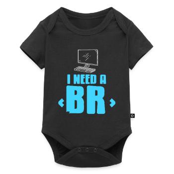 I Need A Funny Data Analyst Admin T-Shirt - Baby Premium Kurzarmbody - Schwarz - Vorne