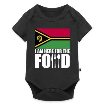 Souvenir de voyage de vacances au Vanuatu - Body à manches courtes Premium Bébé - noir - Devant