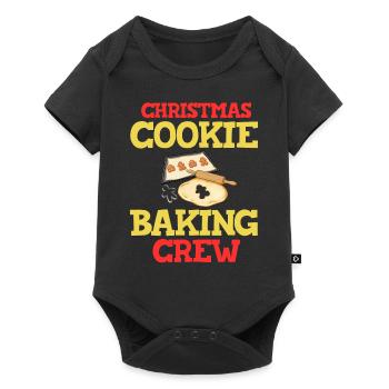 Christmas Baking Cookies Cookies Gingerbread - Baby Premium short-sleeve bodysuit - black - Front