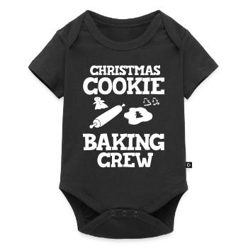 Christmas Baking Cookies Cookies Gingerbread - Baby Premium short-sleeve bodysuit - black - Front