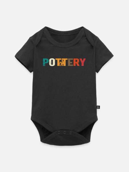 Pottery Töpfern - Baby Premium Kurzarmbody - Schwarz