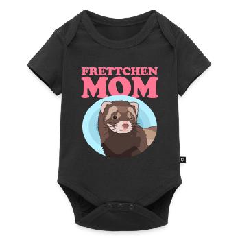 Frettchen Mom Frettchen Ferret Besitzer Geschenk - Baby Premium Kurzarmbody - Schwarz - Vorne