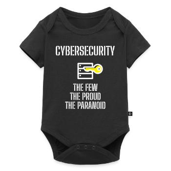 Cybersecurity - IT-Sicherheit Informatiker - Baby Premium Kurzarmbody - Schwarz - Vorne