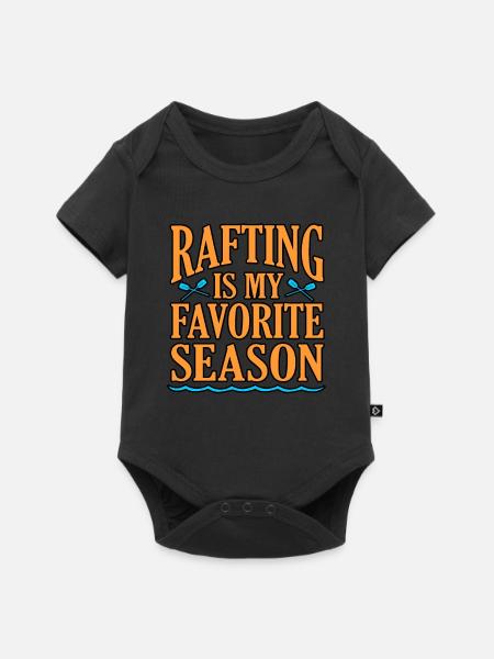 Rafting saison - Baby Premium Kurzarmbody - Schwarz