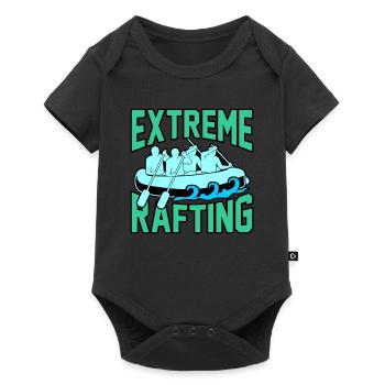 Extreme rafting - Baby Premium short-sleeve bodysuit - black - Front