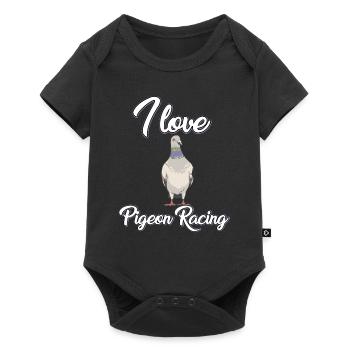 J’adore les courses de pigeons - Body à manches courtes Premium Bébé - noir - Devant