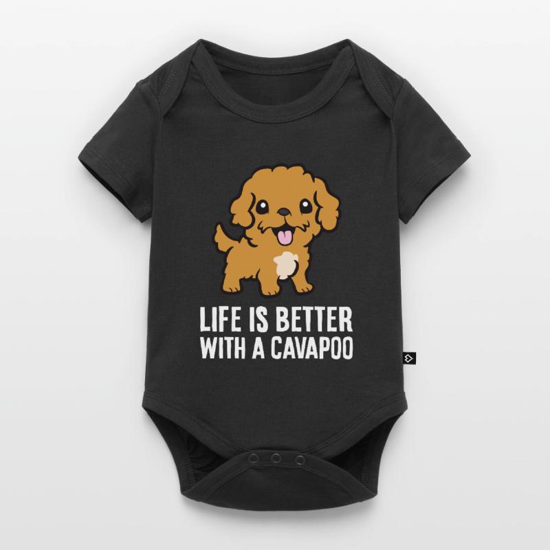 Cavapoo Pet Dog Life Is Better With A Cavapoo Baby Premium short-sleeve bodysuit