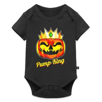 Evil Pumpkin King Pump-king With Crown Halloween - Baby Premium short-sleeve bodysuit - black - Front