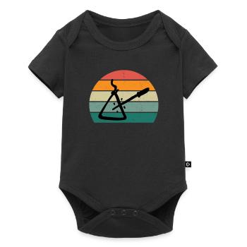 Triangelspieler Triangelspielerin Klang Triangel - Baby Premium Kurzarmbody - Schwarz - Vorne