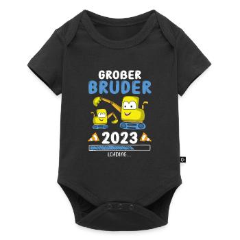 Großer Bruder 2023 - Baby Premium Kurzarmbody - Schwarz - Vorne