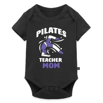 Pilates Teacher Mama Pilates Teacher MomMy Mother - Baby Premium short-sleeve bodysuit - black - Front