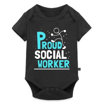 Proud Social Worker Social Work Education - Baby Premium short-sleeve bodysuit - black - Front