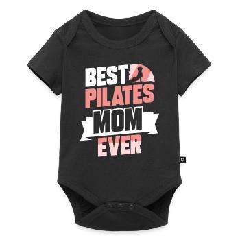Meilleure mère de Pilates jamais amoureuse de maman - Body à manches courtes Premium Bébé - noir - Devant
